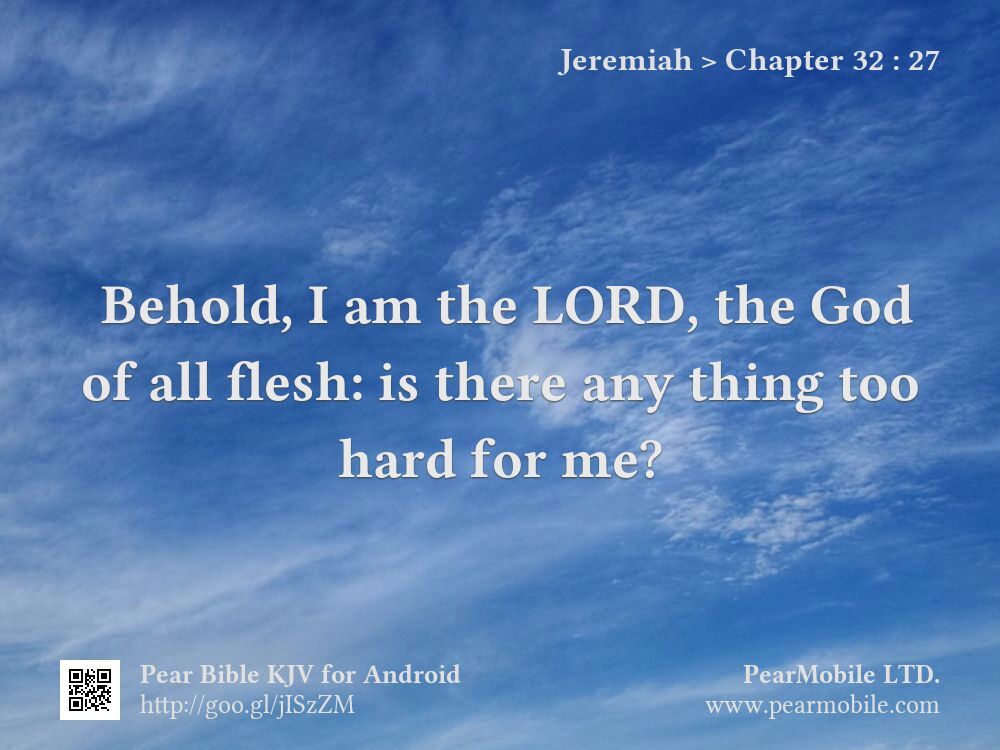 Jeremiah, Chapter 32:27